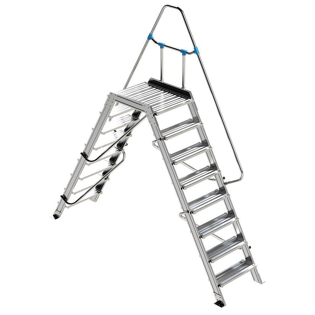 Escalera Puente Industrial Aluminio 60º