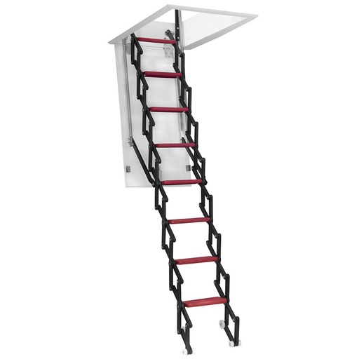 Escalera de techo de acordeón COOL Red
