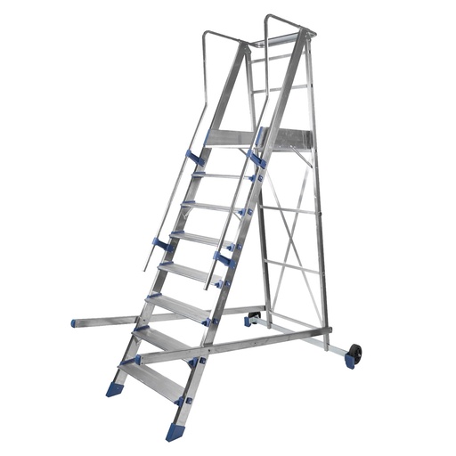 Escalera de almacén de aluminio Podium